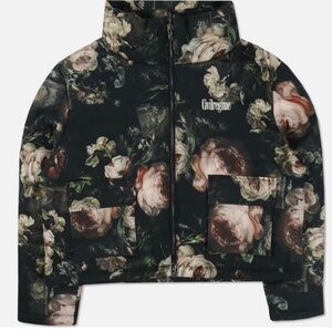 CROPPED PUFFER JACKET IN BLOOM PRINT Civil Regime Men/unisex new size Large